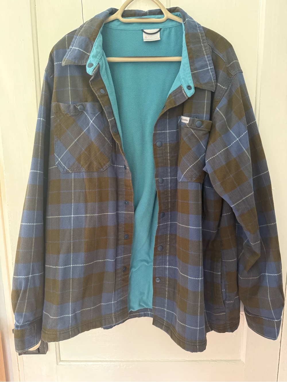 Plaid Lined Jacket - Blue/black